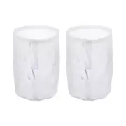 80 Mesh Paint Filter Bag 5.9" Dia Nylon Strainer with Drawstring 2Pcs