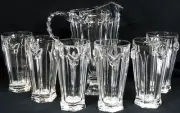 Lenox Butterfly Meadow Pitcher & 6 Glasses Full-Lead Crystal Discontinued NEW