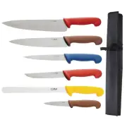 HYGIPLAS COLOUR CODED CHEFS KNIFE SET S088