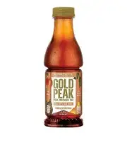 12 PACK! NEW! Gold Peak Georgia Peach Iced Tea, 18.5 Oz Bottles, FREE SHIPPING!