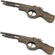 ibasenice Pcs Wooden Rubber Band Shooter Toy for Boys and Girls Boys Girls Launcher Random Pattern