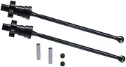 4140 Medium Carbon Steel Front Or Rear Driveshaft with 7075 Aluminium Alloy Hex for Traxxas 1:5 X Maxx 8S Monster Truck 77086-4 / X Maxx Ultimate 8S Monster Truck 77097-4 Upgrades - Black