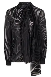 [ALBERTA FERRETTI] WOMEN BLOUSE IT 44 BLACK