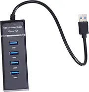 Operitacx 1 Pc 4 Hub USB Cable Plastic Cable Adapter Abs USB 3.0 Splitter Abs USB 3.0 Adapter Plastic USB 3.0 Splitter Plastic USB 3.0 Adapter Abs Cable Adapter High Speed Extender