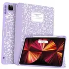 for iPad Pro 11 Case (M2) 2022/2021/2020 with Pencil Holder - Z-Book Lilac