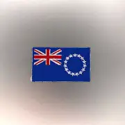 Cook Islands Flag Patch — Iron On Badge Embroidered Motif — Islander World Mini