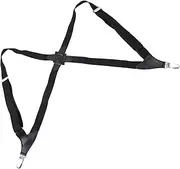 [WESIEVYA] Suspenders Clear ing Tape Trouser Braces Clip Belt Seat Tutu Utility Sided Grips Rug Clothing Anti for Men Money Neon Shortener Polyester Yarn Plus Elastic Black