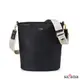 【satana】Leather 心革調簡約水桶包-黑色(SLG0580)｜包包 肩背包 側背包 斜背包 大水桶包 女包