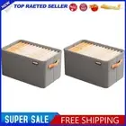 2Pcs Bra Organizer Foldable Jeans Storage Box Fabric Household Storage (Grey L)