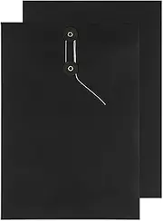 Blake Senses - Black String and Washer Envelopes C4 (324 x 229mm) - Pack of 100 Qty - Premium Quality 180 GSM - Document Mailer - Black Envelopes with String - Office & Business Supplies (SW825)