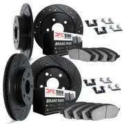 Dynamic Friction Company 8514-59046 Brake Rotor Dimpled & Slotted Black