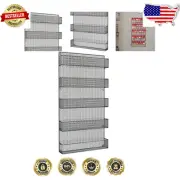 Rustic Wall-Mount Spice Rack - 5-Tier Open Shelves for Efficient Kitchen Storage
