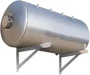 KOQENAG Stainless Steel Wall Mounted Pressure Tank with Cleaning Hole, Tap Water Raising Tank, 18/26.4/31.7/39/60/79/132 Gallons for Park/Home/Farm/School (120L/31.7Gal)