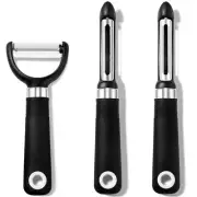 3-Piece Peeler Set, Premium Swivel Vegetable Peeler, Kitchen Gadgets Apple