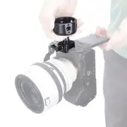 NICEYRIG Wheel Shape Handle Grip Handgrip with Nato Clamp for DSLR Camera Cage