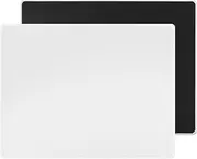 DAWNTREES Glass Mouse Pad, 50x40cm Game and Office Mouse Mat, Suitable for Fast and Precise Control of Various Types of Mice (White)