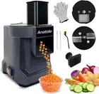 Anatole Electric Vegetable Dicer Slicer Commercial Food Processor Gray