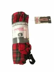 Carnival Ladies Lounge Pant, Red Plaid, Size S