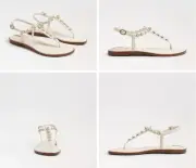 Sam Edelman Gigi Pearl Porcelain Ankle Strap Sandal Womens US sizes 6-10/NIB