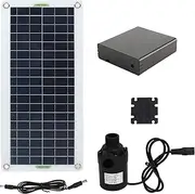Solar Fountain Pump Kit, 30W Solar Pond Pump, Solar Water Pump, Polycrystalline Silicon, 800L Per Hour, for RVs, Small Pond, Bird Bath, Water Feature, Garden Decoration