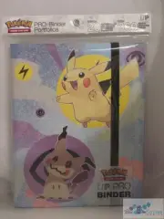 ULTRA PRO POKEMON Pikachu/Mimikyu PRO-BINDER CARD HOLDER + 20 PAGES FOR CARDS