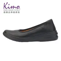 在飛比找momo購物網優惠-【Kimo】羊皮舒適彈力休閒娃娃鞋 女鞋(黑 KBASF07