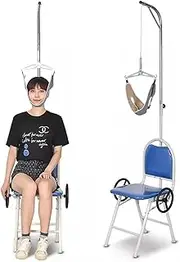 Cervical Traction Device，Neck Traction， Cervical Traction Hammock Foldable Chair, Home Neck Stretcher Corrector for Spine Pressure(Style 1)