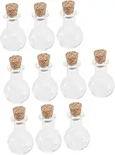 10PCS Drift Glass Bottle Cork Stopper Fragrance Bottles for Perfume Wishing and Decorative Use High Borosilicate Material Leak Design
