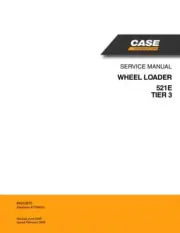 Case 521E Tier 3 Wheel Loader Service Manual Repair Shop Book