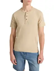 [Marcs] Jace Slub Henley Tee in Bone