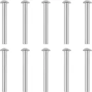 10 PCS Aluminum Rivets for Spade Handle, 50x6mm Solid Round Head Fasteners