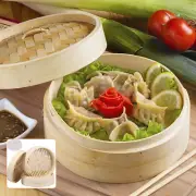 1/2Pcs Bamboo Steamer Basket Handmade Bamboo Dumpling Steamer 10 Inch Fahev
