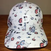Puma Golf Mens White Heirloom Tech P Snapback Hat Floral Cap NEW