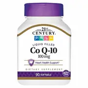21st Century CoQ 10,100 mg ,90 Softgels (Pack of 1)