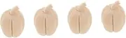 QUMIIRITY 4pcs Halloween Mini Pumpkin Statue Wooden Decor Delicate Craft Small Adornment Versatile Tabletop Scene Layout