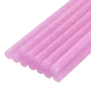 12pcs Mini Hot Glue Sticks for Glue Gun 0.43-inch x 4-inch Glitter Pink