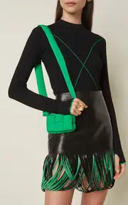 [Bottega Veneta] Mini Cassette Nylon Crossbody Bag