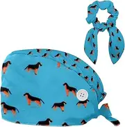 [CWAGFEQZ] Scrub Caps Women,Scrub Hats Suitable for Women,Tigers and Girls Floral