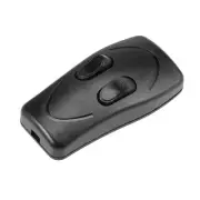 Inline Cord Switch AC 250V 1A Duplex Lamp Light Rocker Switch Black