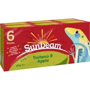 Sunbeam Sultanas & Apple 6 pack