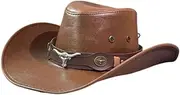 [LeeQinersw] Western Hat for Cowboys And Cowgirls with Wide Brim for Sun Protection
