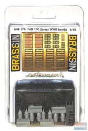 EDU648376 1:48 Eduard Brassin FAB 100 Soviet WW2 Bombs Set