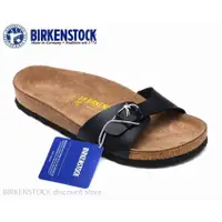 在飛比找蝦皮購物優惠-Birkenstock Madrid 經典黑色啞光運動鞋男士