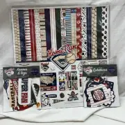 Echo Park Home Run Collection Vintage Baseball 12x12 Paper Tags & Titles 3 Pcs
