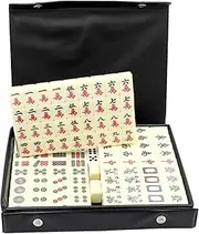 Mahjong Tiles 1 Set Mini Mahjong Outdoor Playset Small Chinese Mahjong Chinese Acrylic Tiles Mahjong for Holiday Travel Chinese Mahjong