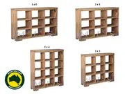 Manly (Aussie Made) Lowline Room Divider With Block Legs Collection - Assorted Stained Colours - Starting From $699