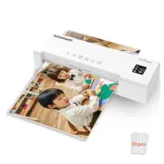 Dual-Function Laminator Machine with 20 Laminating Sheets, 9"/A4 Wide, 1