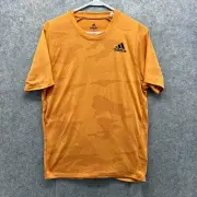 Adidas Shirt Men Small Orange Camo Burnout Jersey Freelift Originals Climalite