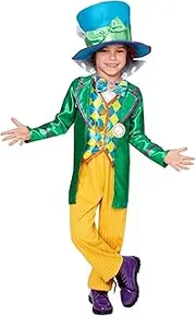 Rubie's Mad Hatter Deluxe Costume for Kids - Disney Alice in Wonderland - Medium (6-8 Yrs)