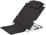 Adjustable Back Rest Multi Angled Back Support Rest Sit-up Bed Backrest with Headrest and Armrest Breathable Fabric Easy to Adjust